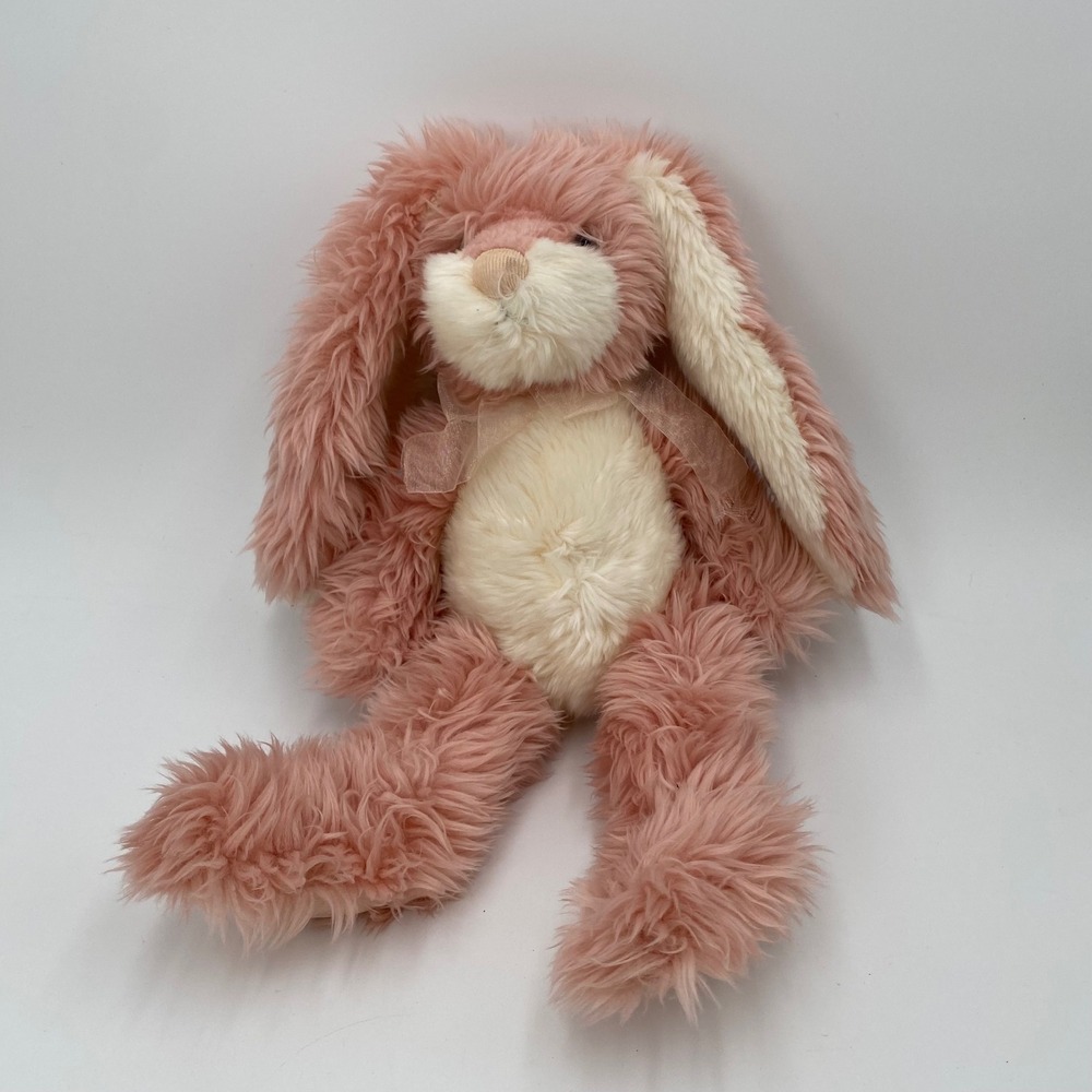 Russ Berrie Beatrice 14" Stuffed Plush Pink Bunny Rabbit Easter So Sweet